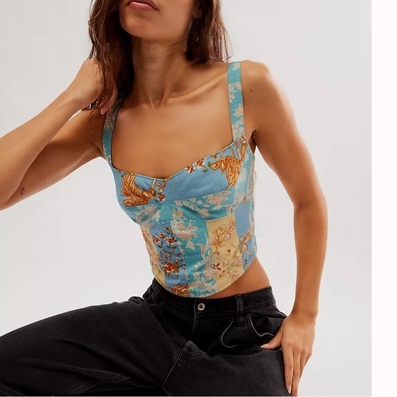 {NWOT} $78 FREE PEOPLE Bowen Corset - Picture 3 of 9